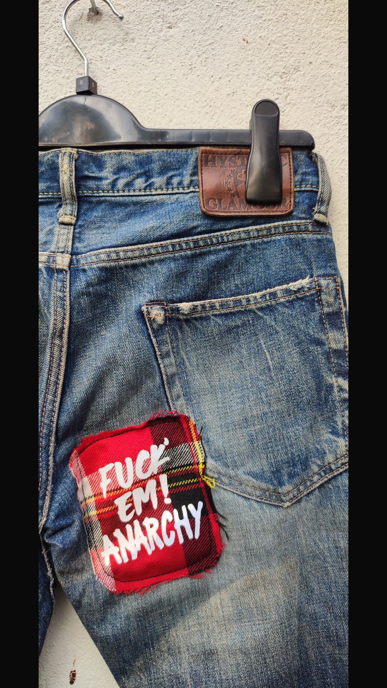 Hysteric Glamour 🔥hysteric glamour punk patcwork Size US 31 - 11 Thumbnail