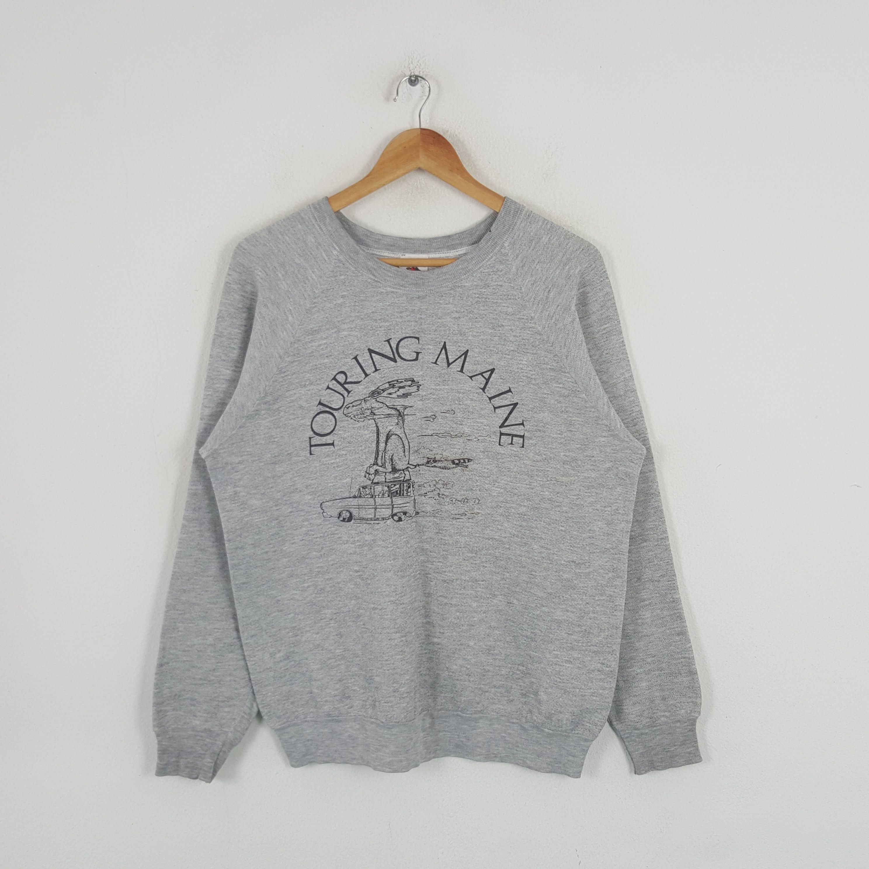 Vintage Vintage Touring Maine American 90's Sweatshirt C291N26 Size US M / EU 48-50 / 2 - 1 Thumbnail