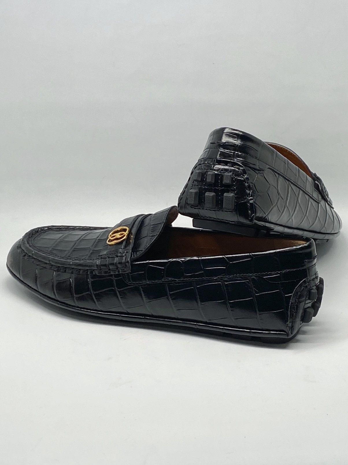 Bally Bally Keeper Croc-Embossed Leather Driving Loafers size 8.5 Size US 8.5 / EU 41-42 - 6 Thumbnail