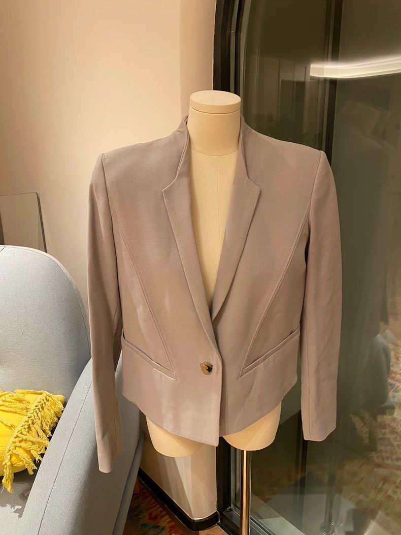Helmut Lang HELMUT LANG size6 Gray small suit jacket Size S / US 4 / IT 40 - 2 Thumbnail