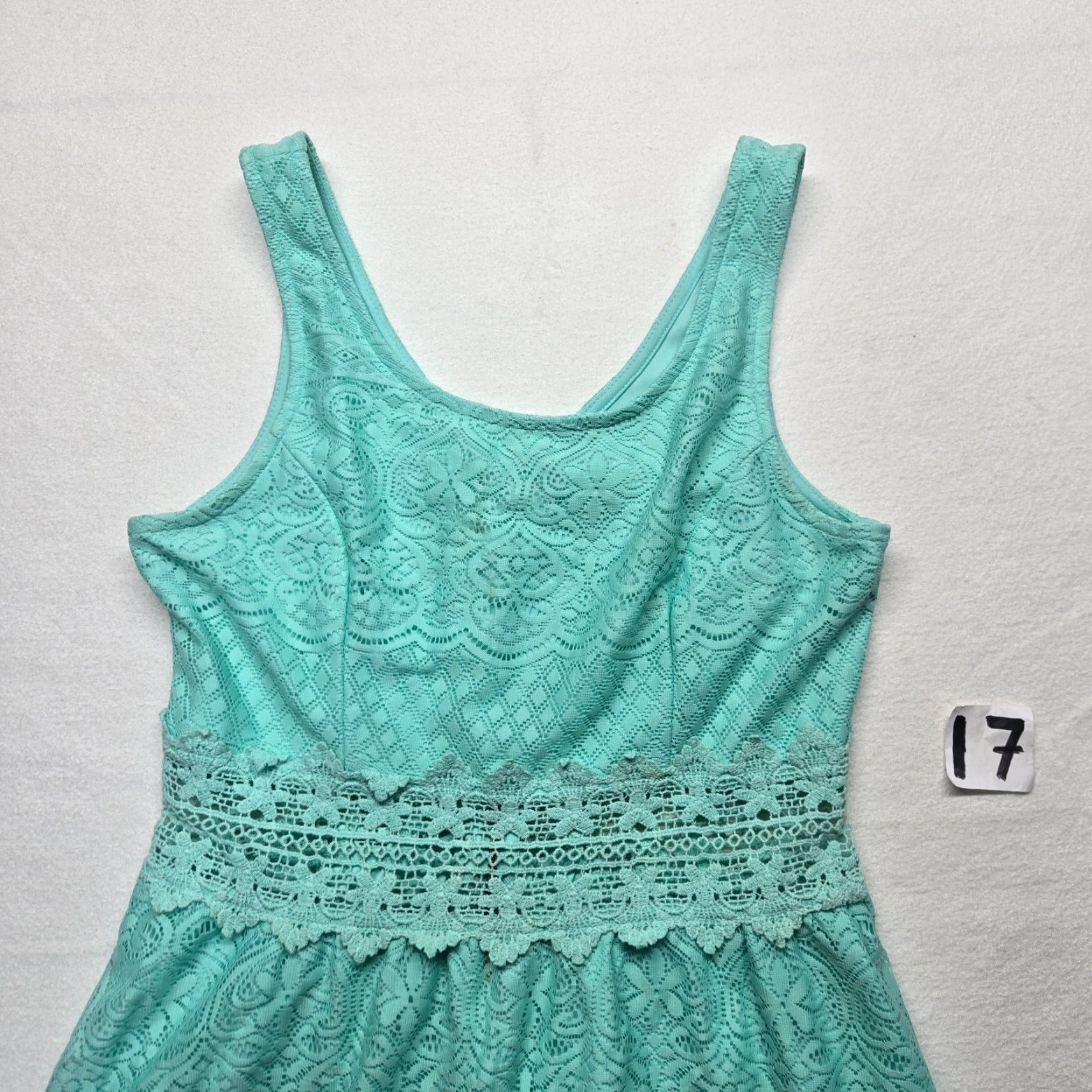 Vintage Xhilaration Shirt Tank Dress Solid Blue Sleeveless Adult Women's M Medium Stretch Knit Casual/Workwear Size M / US 6-8 / IT 42-44 - 2 Thumbnail