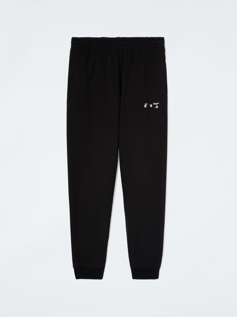 Off-White o1gr1nt1124 Ow Logo Slim Cuffed Sweatpant in Black Size US 28 / EU 44 - 1 Thumbnail
