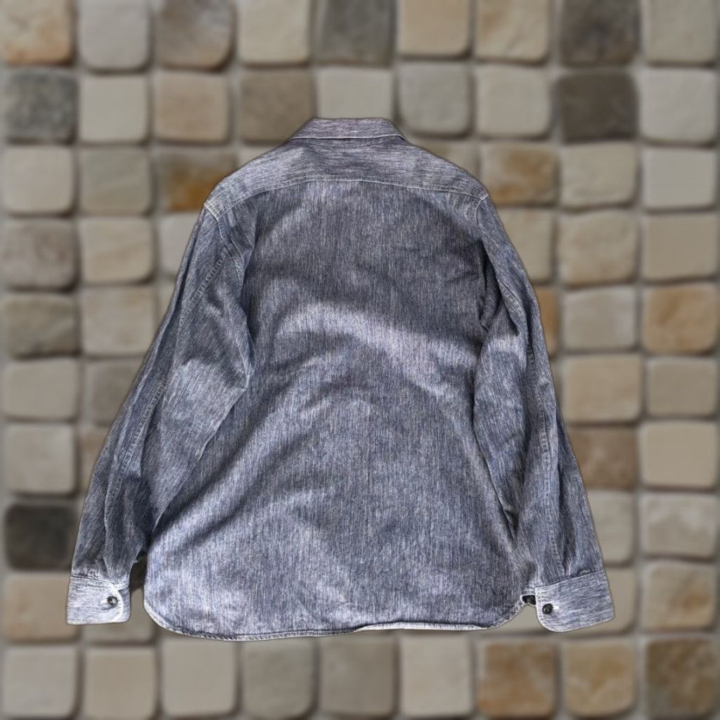 Sugar Cane Sugar Cane Chambray Pullover Work Shirt Denim Long Sleeve Mens Size: M Size US M / EU 48-50 / 2 - 1 Thumbnail