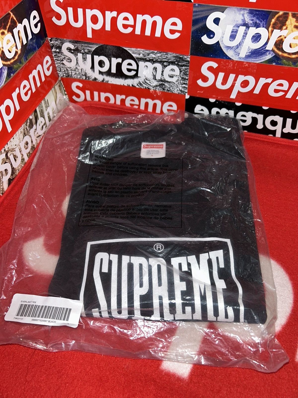 Supreme Warm Up Tee FW23 size Large NEW