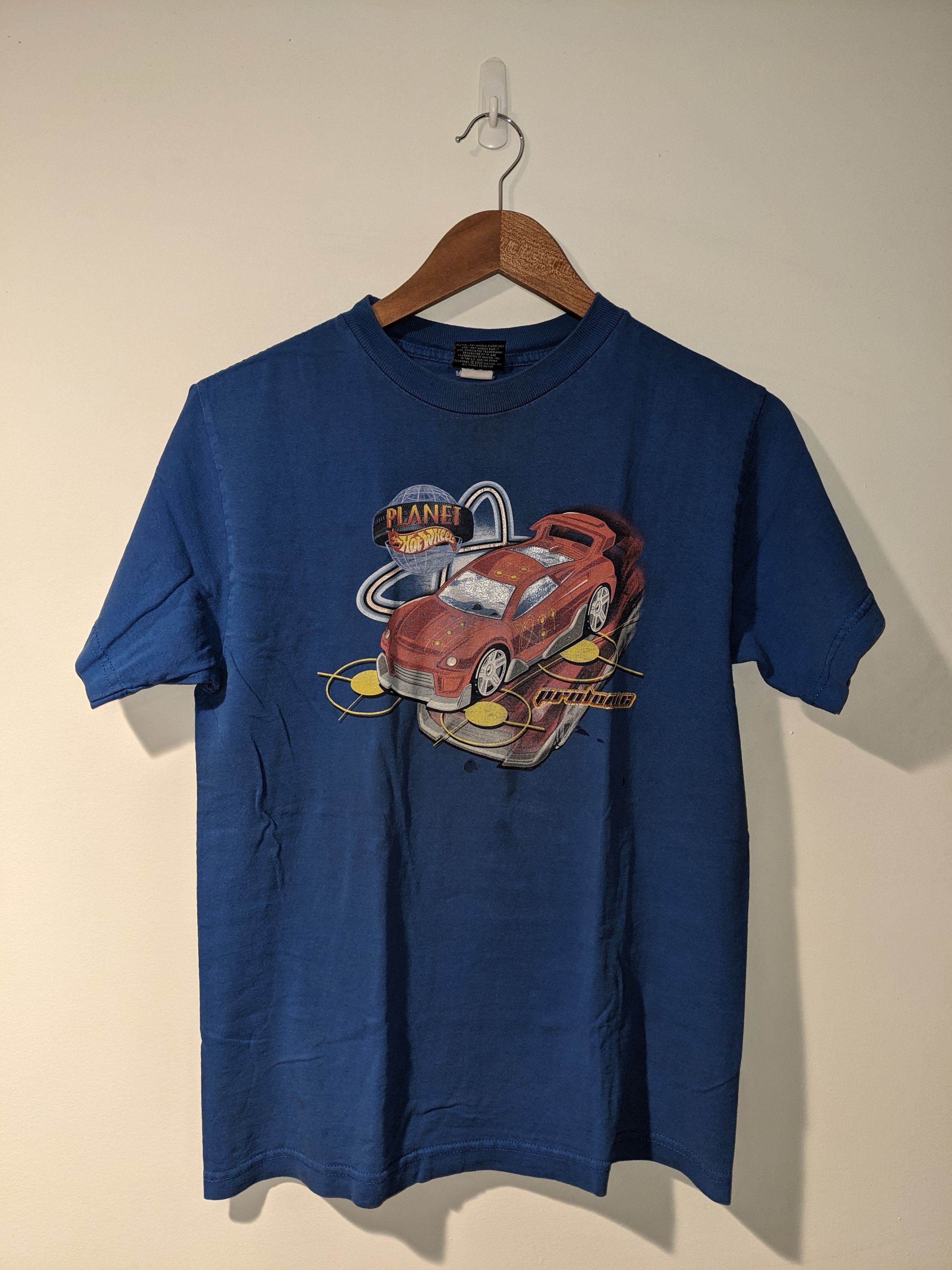 NASCAR × Vintage Vintage 2002 Hot Wheels Planet Car Race Youth 14/16 T-Shirt Size US M / EU 48-50 / 2 - 1 Thumbnail