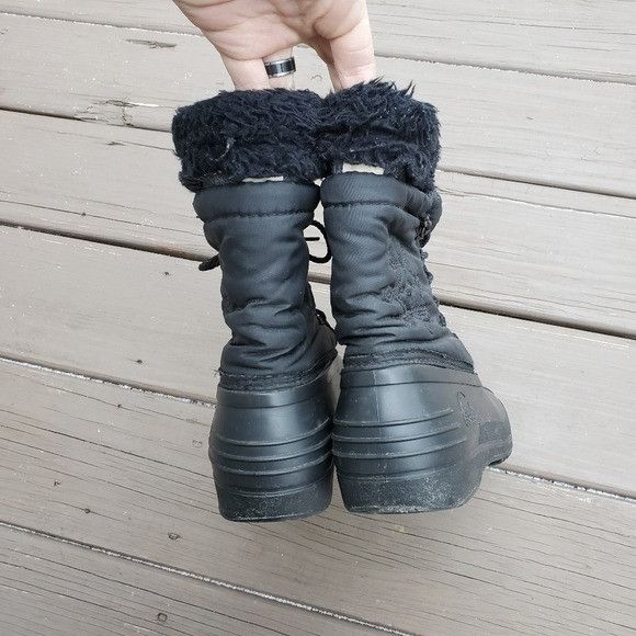 SOREL × Vintage Vintage 90s y2k Sorel Black Snowflake Embroidered Snow Boots Size US 8 / IT 38 - 5 Thumbnail