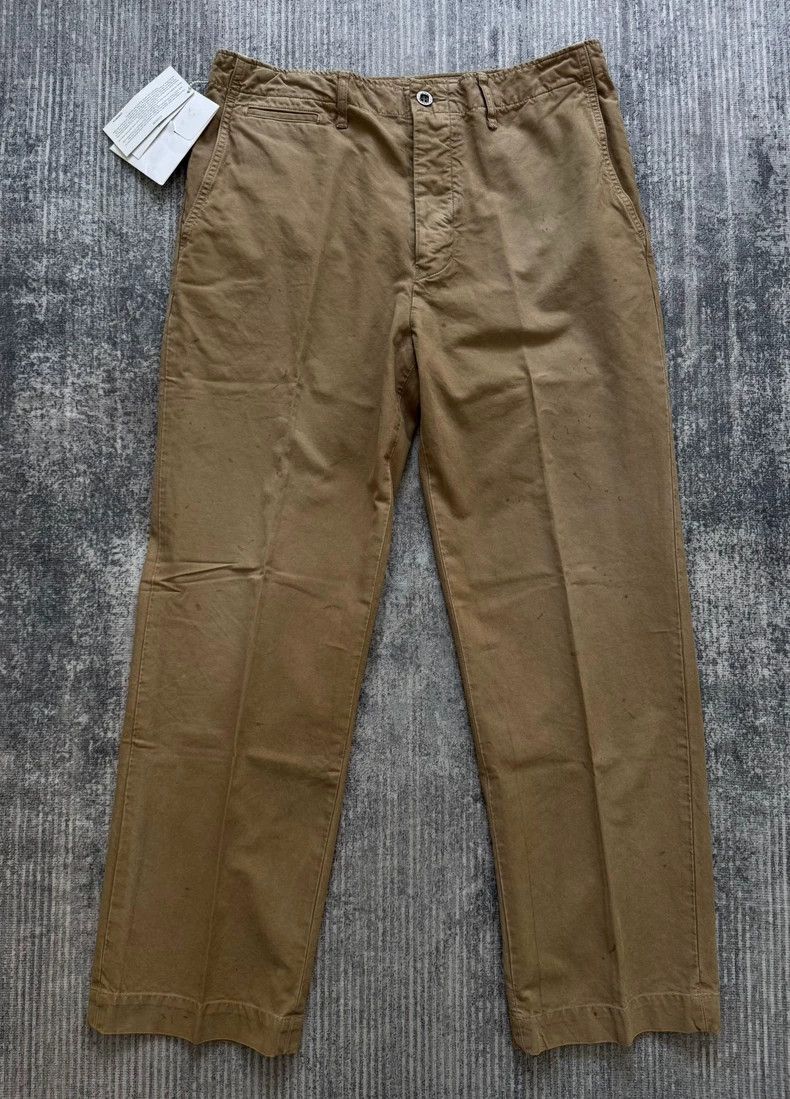 Visvim visvim chino pants in beige with damage-dmc Size US 28 / EU 44 - 1 Thumbnail