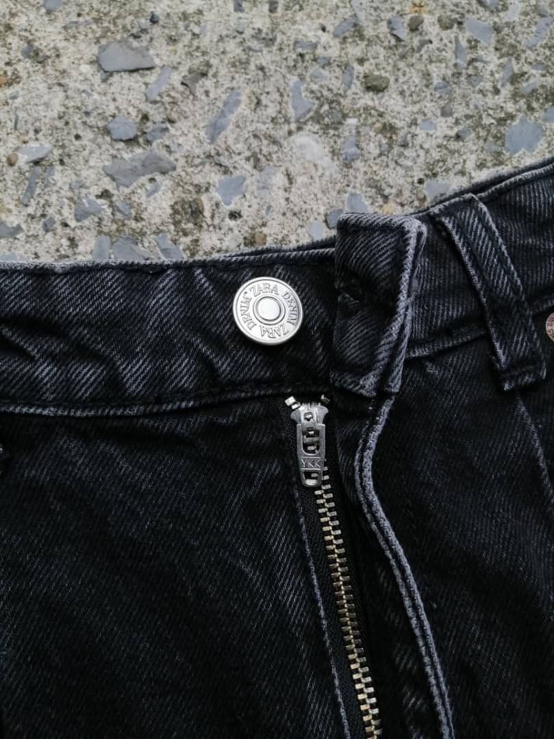 Zara Zara Black Denim Jeans Size US 26 / EU 42 - 4 Thumbnail