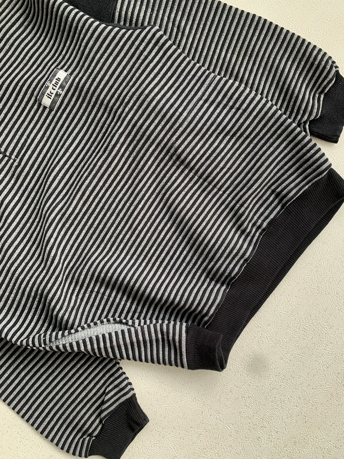 Le Grande Bleu (L.G.B.) Y2K JLC CLUB STRIPE JAPANESE SWEATSHIRT IFSIX LGB STYLE Size US L / EU 52-54 / 3 - 12 Thumbnail