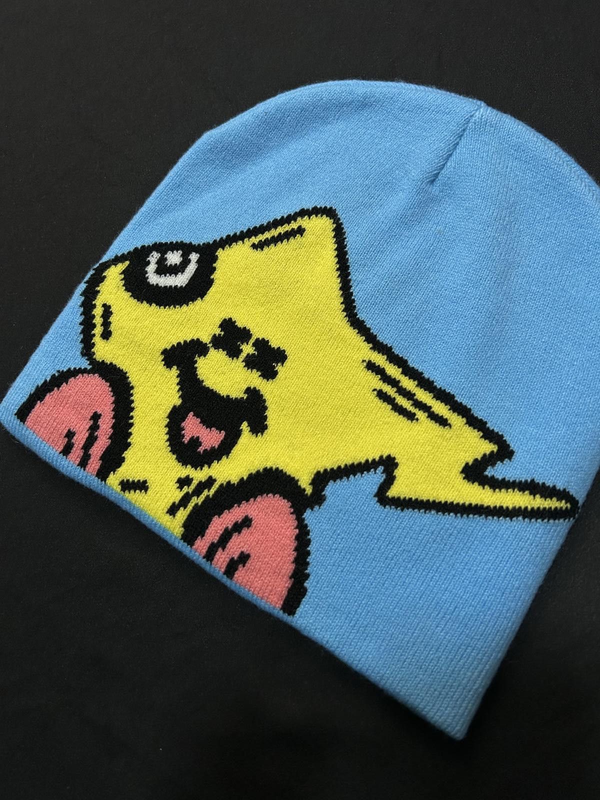 Japanese Brand Rare Shoot for Your Dreams Star Graphic No Cuff Knit Beanie Size ONE SIZE - 3 Thumbnail