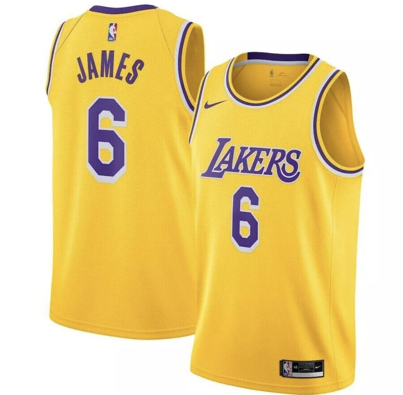 Nike Nike LA Lakers Lebron James #6 Swingman Icon Edition Jersey Size US L / EU 52-54 / 3 - 1 Thumbnail