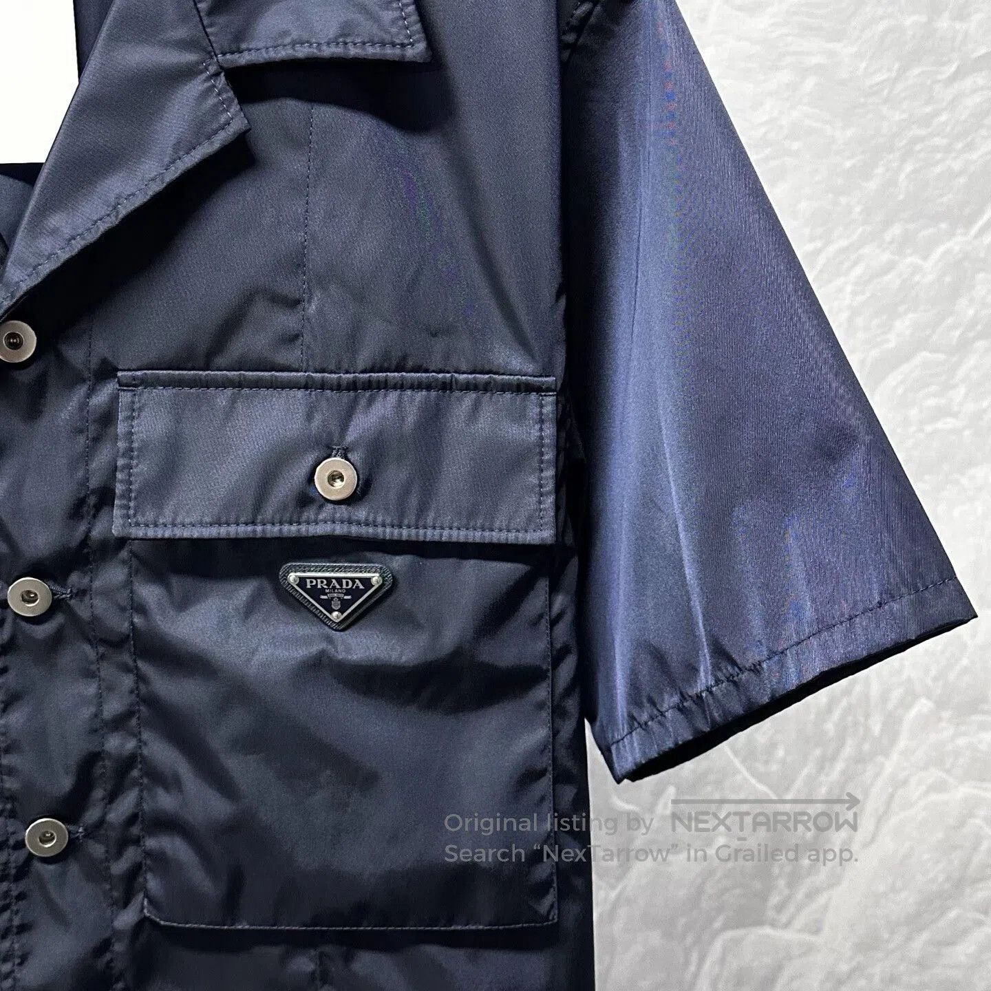 Prada prada metal triangle nylon short sleeve shirt. Size US XL / EU 56 / 4 - 3 Thumbnail