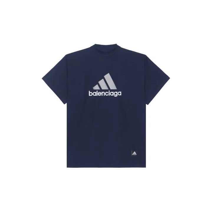 Balenciaga Balenciaga x Adidas Logo Print Short Sleeve T-Shirt Size US M / EU 48-50 / 2 - 1 Thumbnail