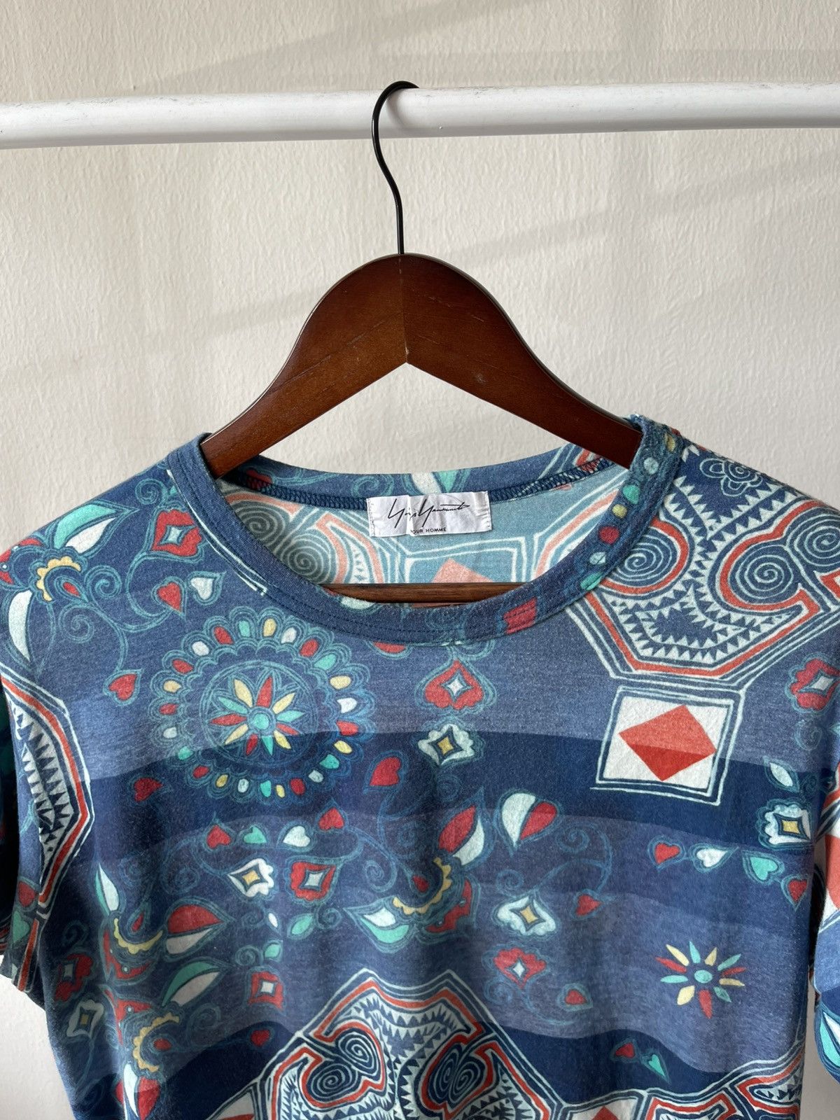 Yohji Yamamoto Yohji Yamamoto Pour Homme Chinoiserie Tee Size US M / EU 48-50 / 2 - 5 Thumbnail