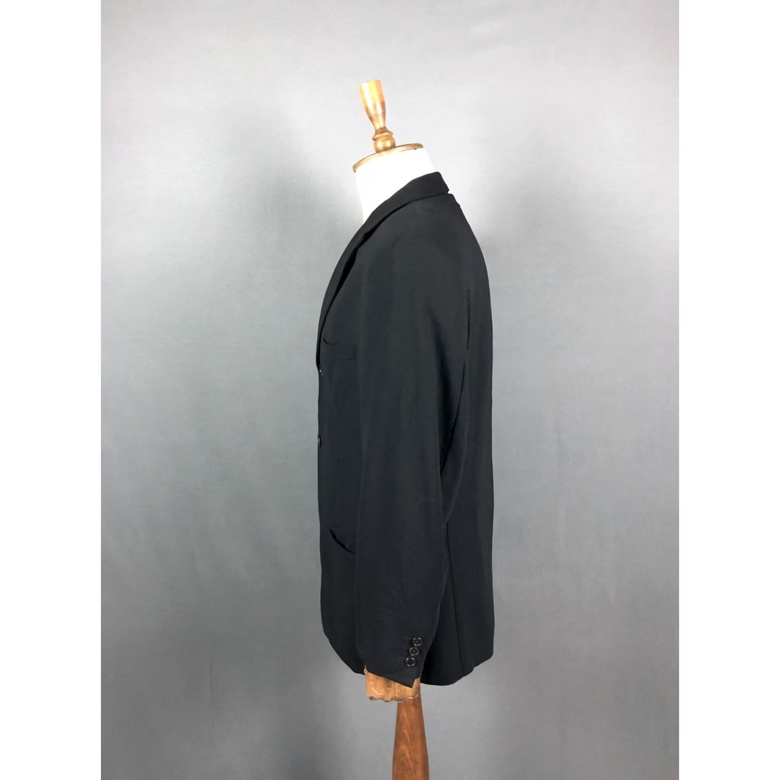 Versace Versace Blazer Wool Men 50 Black Blazer Mens Wool Jacket 3 Button Pockets Classic Suit Coat Size 50R - 2 Thumbnail