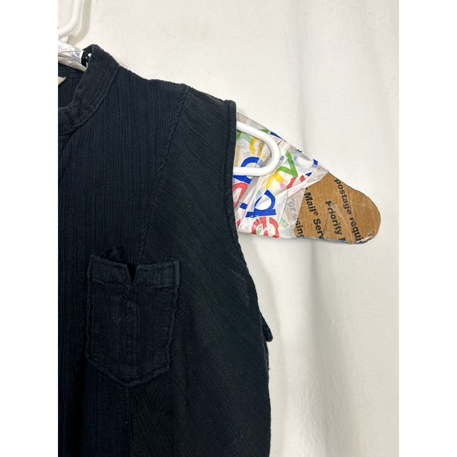 Vintage VINTAGE Woolrich Shirt Tunic Womens Black 100% Cotton Sleeveless Button-Up M Size M / US 6-8 / IT 42-44 - 4 Thumbnail