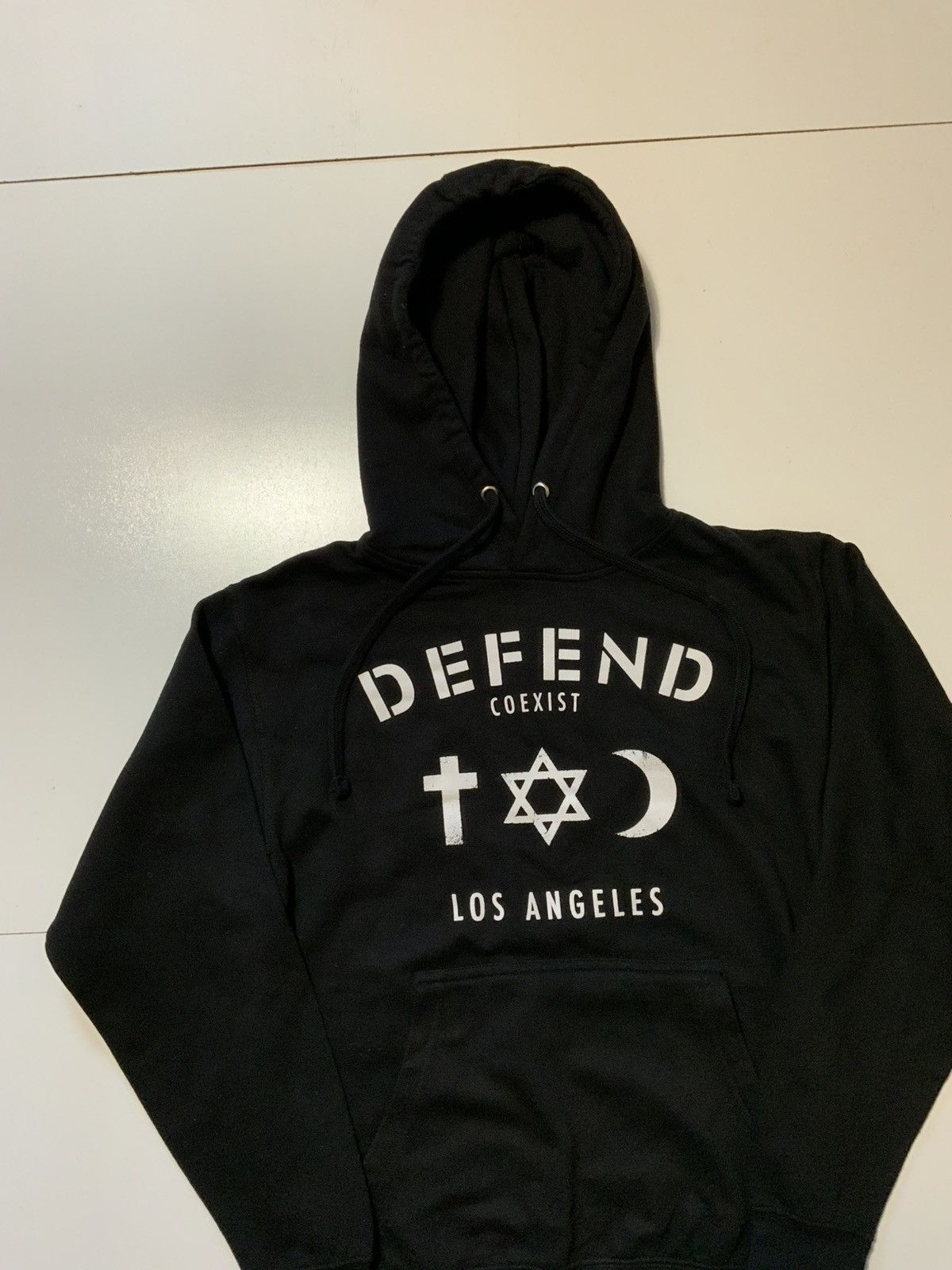 DEFEND PARIS Defend Paris Coexist Los Angeles Graphic Pullover Hoodie Size US XS / EU 42 / 0 - 3 Thumbnail
