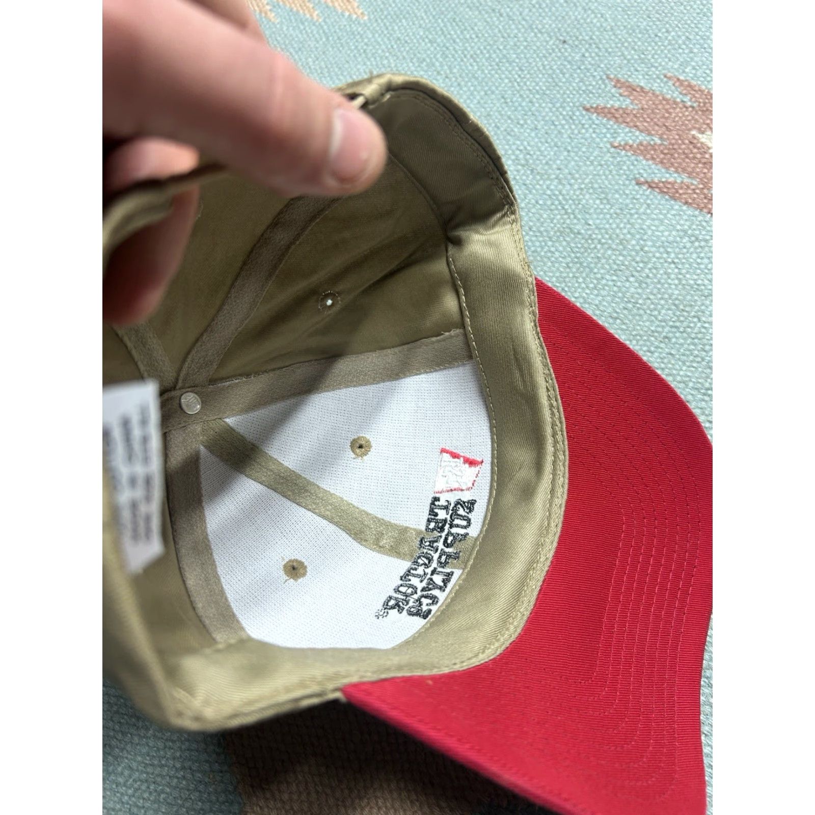 Vintage Tractor supply co snapback hat cap embroidered logo farm adjustable red Tan Men Adjustable Style Snapback Baseball Cap Hat Size ONE SIZE - 6 Thumbnail