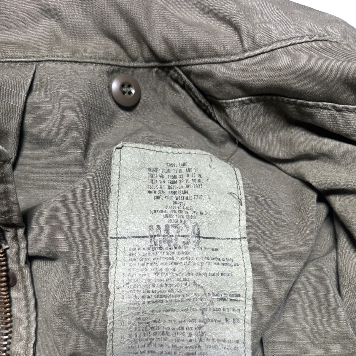 Other VTG US ARMY M-65 Field Jacket Coat Cold Weather OG-107 Small Size US S / EU 44-46 / 1 - 4 Thumbnail