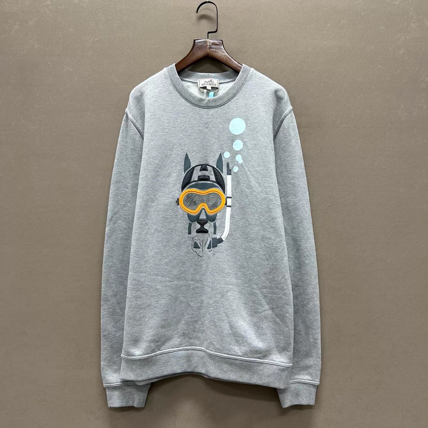 Hermes Hermes 99 New Gray Printed Sweatshirt M Size US M / EU 48-50 / 2 - 1 Thumbnail