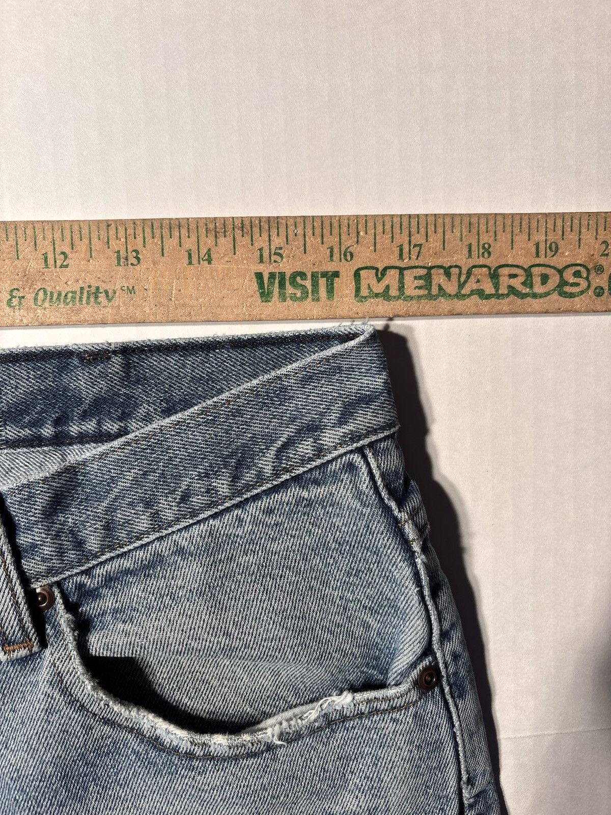 L.L. Bean Vtg LL Bean Classic Fit Distressed Jeans Y2K 90’s 35x34 Size US 35 - 7 Thumbnail