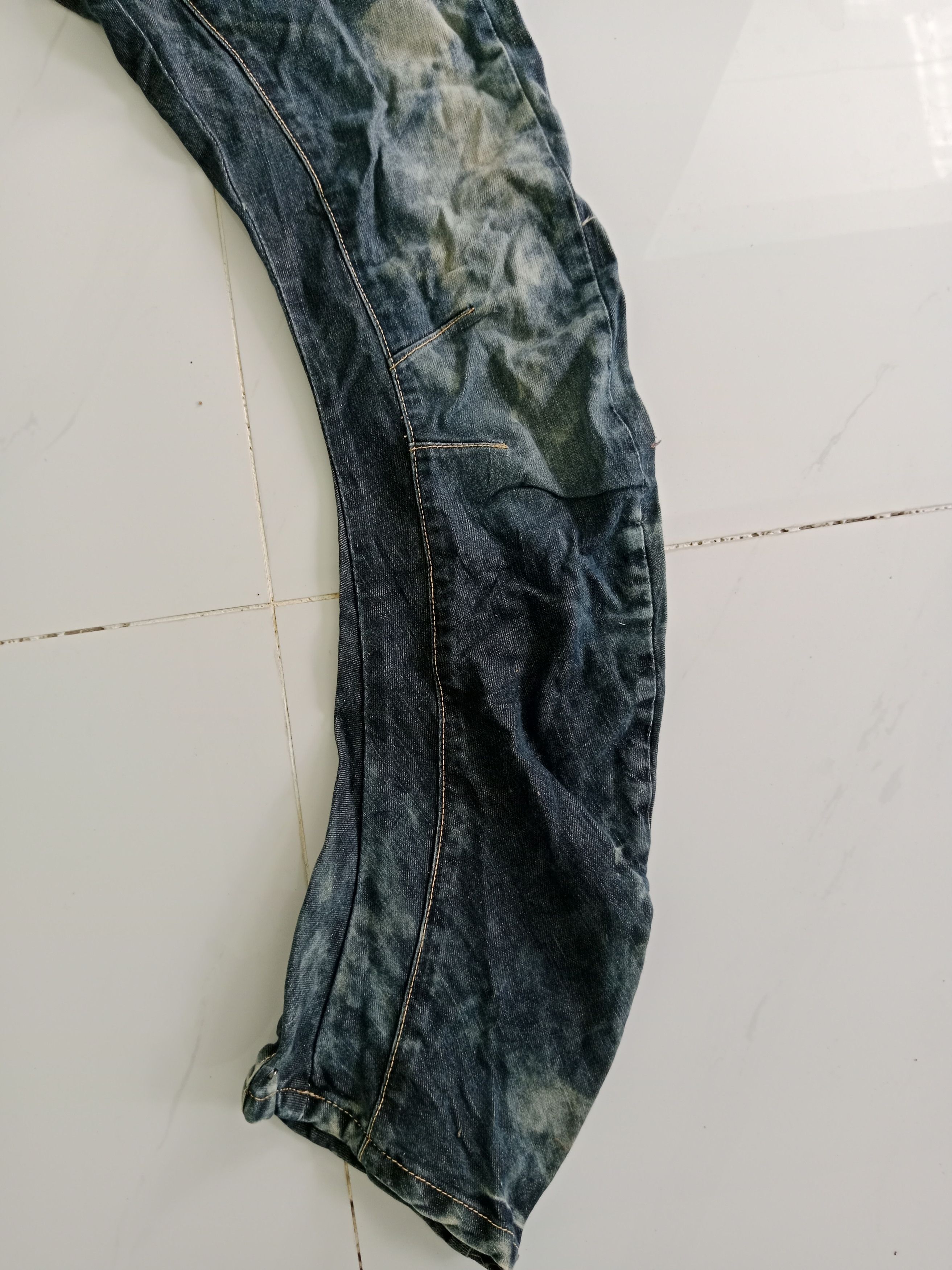 Other Vintage PPFM Blue Jeans Japanese Brand Acid Wash Style Size US 33 - 9 Thumbnail