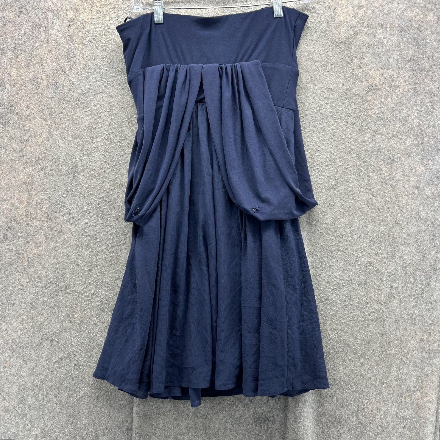 White House Black Market White House Black Market Dress Womens 8 Navy Genius Convertible Midi Multiway Dress Size M / US 6-8 / IT 42-44 - 2 Thumbnail