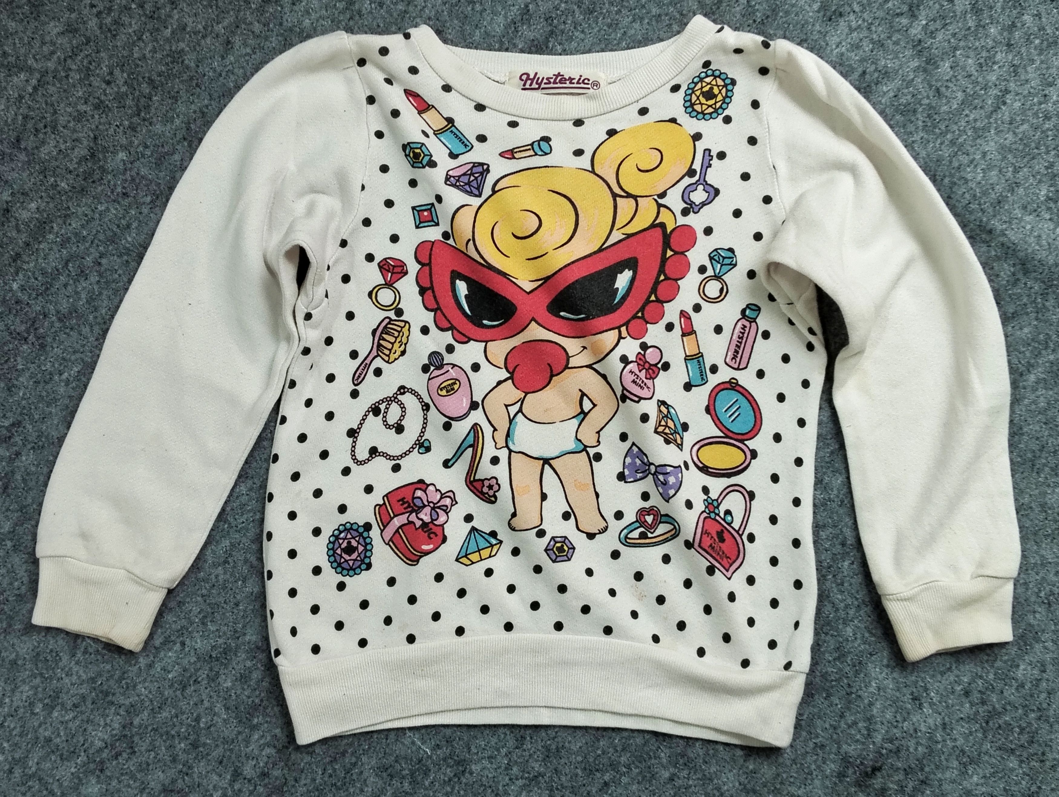 Hysteric Glamour × Japanese Brand 🔥 Hysteric Glamour Mini Sweatshirt / Crewneck For Kids 🔥 Size US XXS / EU 40 - 1 Thumbnail