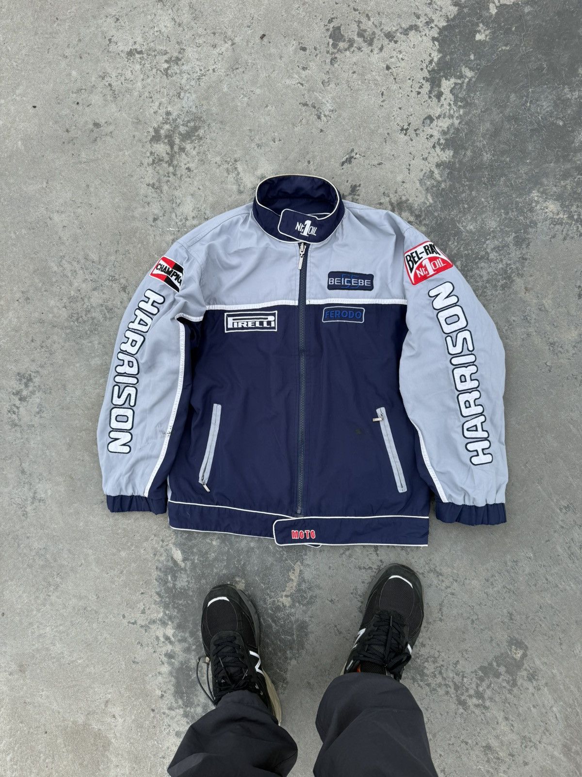 Other Vintage Y2K Harrison Racing Moto Pirelli F1 Track Jacket Size US L / EU 52-54 / 3 - 3 Thumbnail
