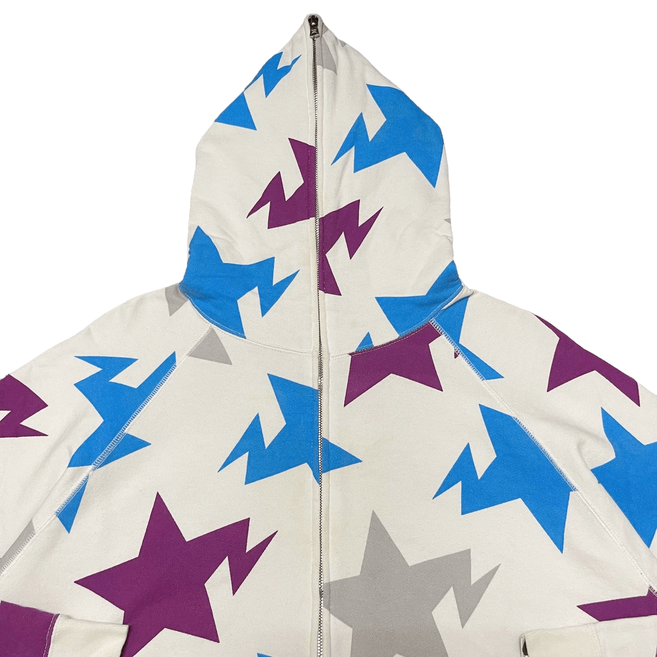Bape Bapesta Yokohama Star Pattern Full Zip Hoodie Size US S / EU 44-46 / 1 - 2 Thumbnail