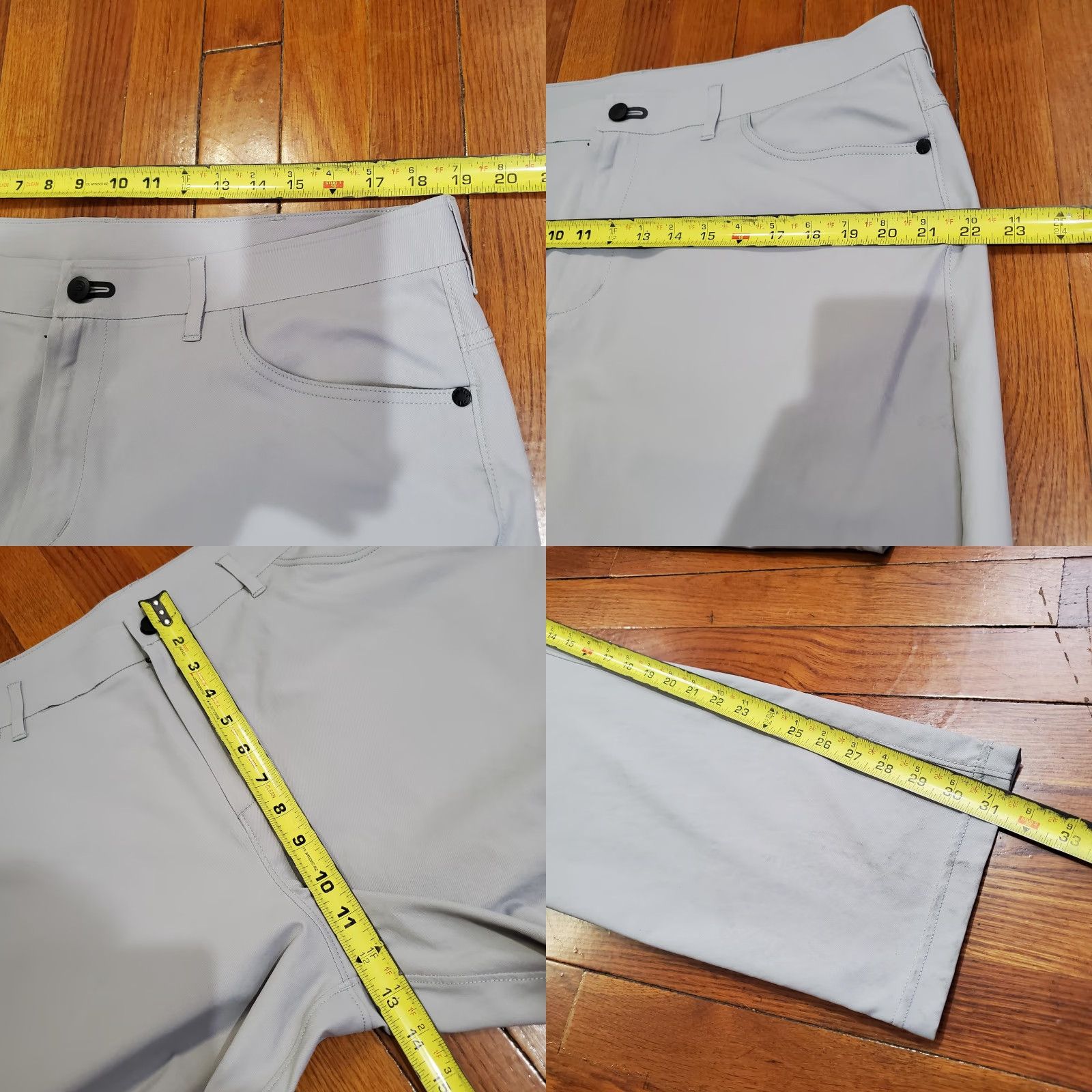 Vintage Public Rec Pants Mens 38x34 Gray Lightweight Chino 5 Pocket Travel Casual Tech Shirt Size US 38 / EU 54 - 9 Thumbnail