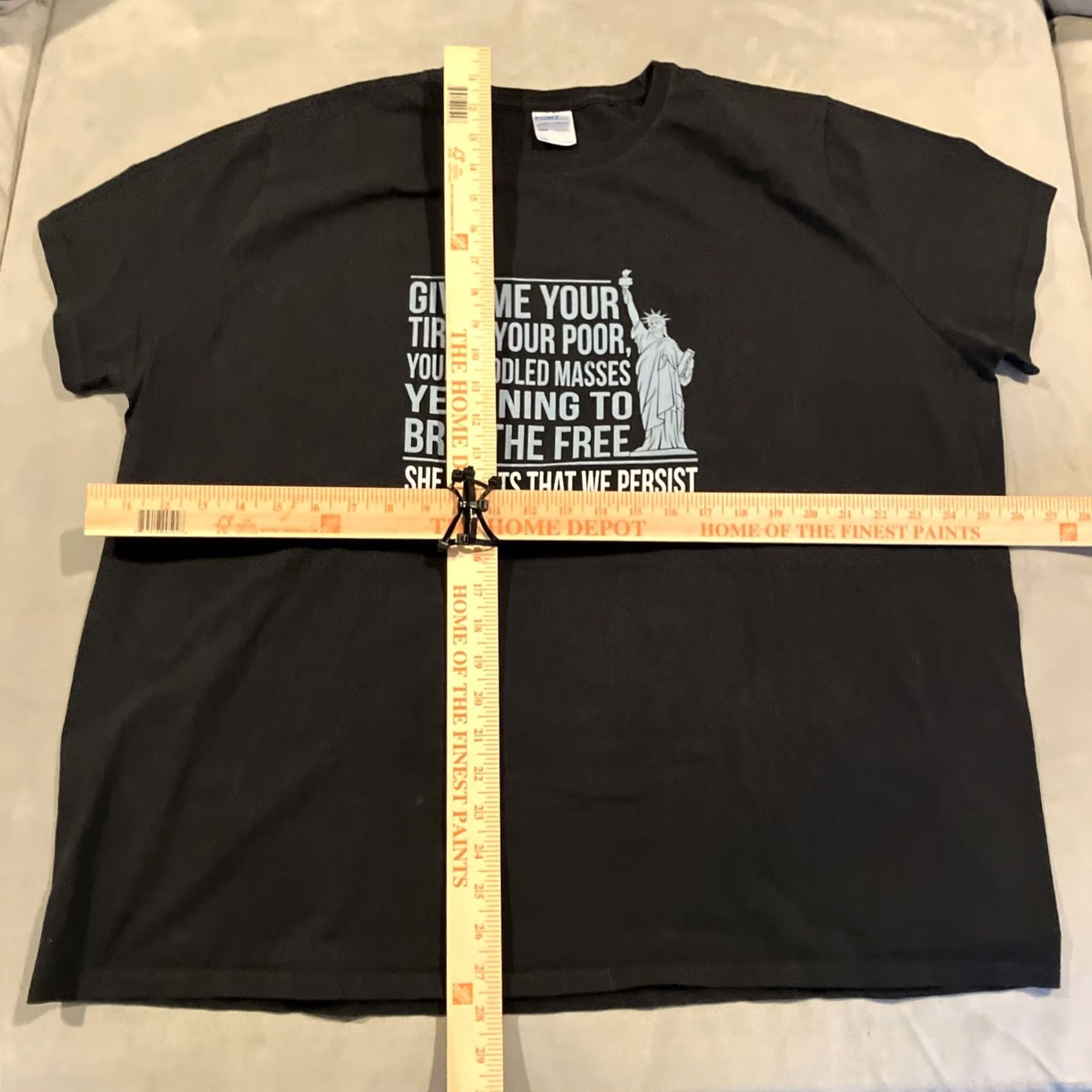 Port & Company VINTAGE Statue Of Liberty Give Me Your Tired, Your Poor.... T Shirt XXL Size US XXL / EU 58 / 5 - 4 Thumbnail