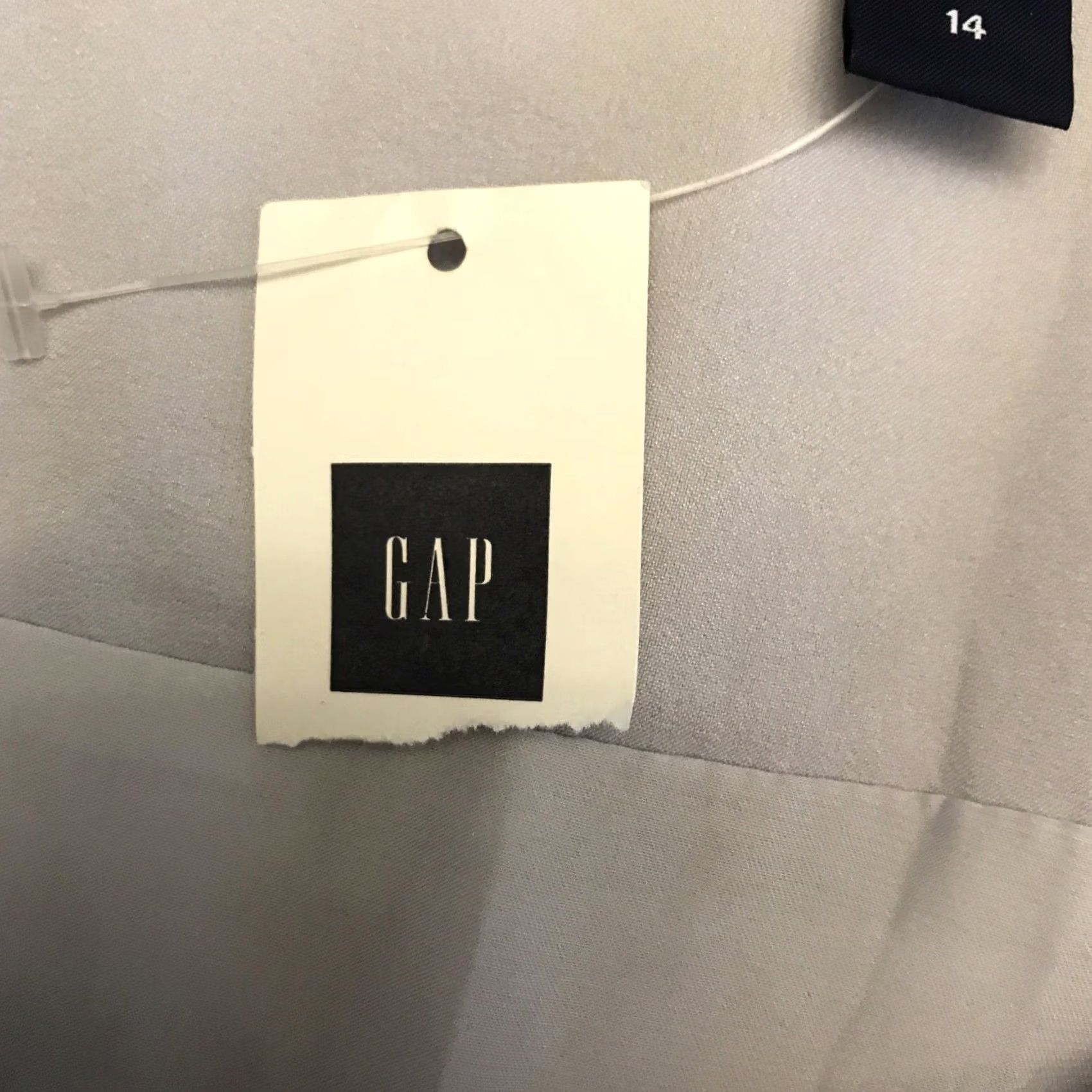 Gap GAP Gray Short Above Knee Bubble Skirt 14 NWT Lined Side Zip Womens Skirt 18" Length Size 36" / US 14 / IT 50 - 3 Thumbnail