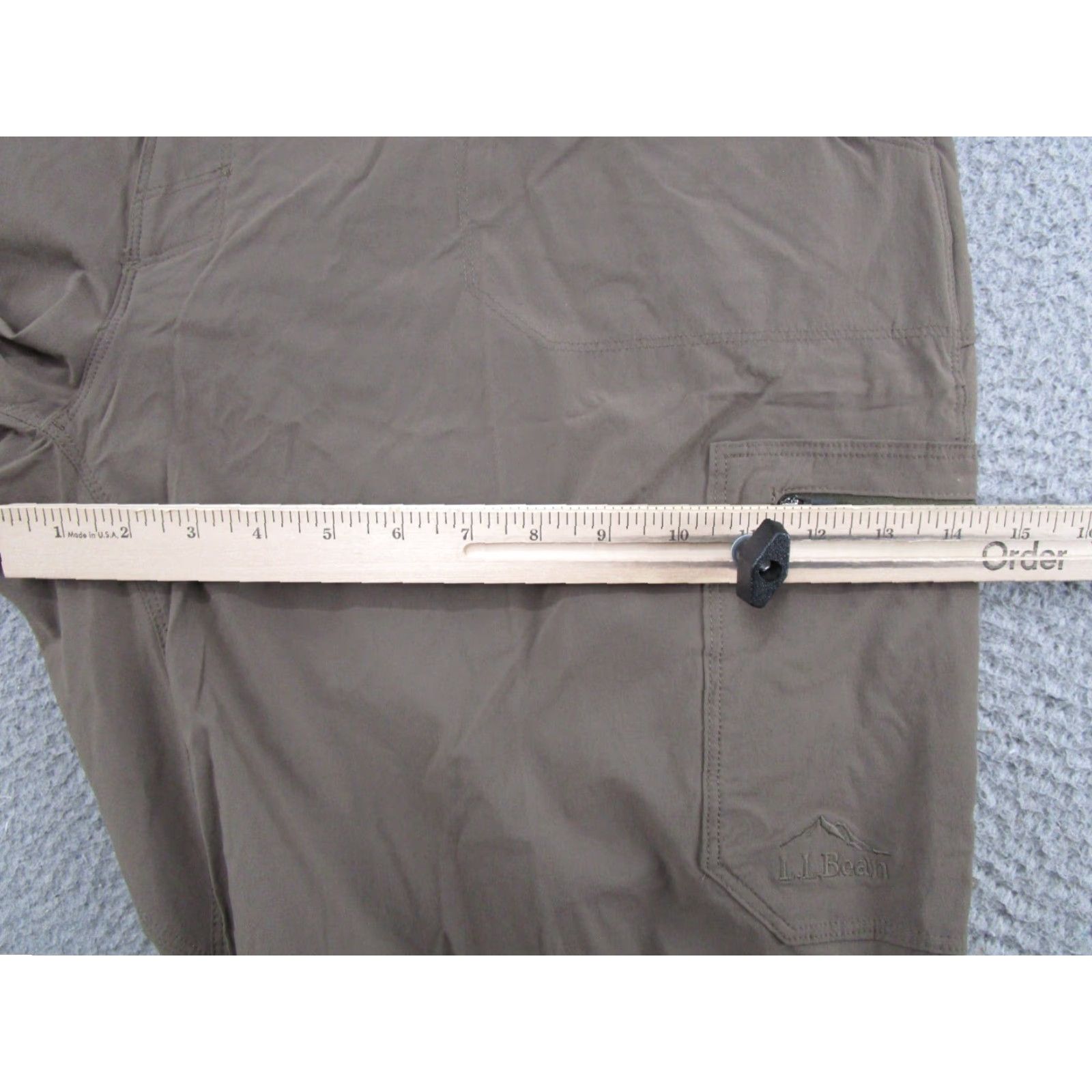 Vintage L.L. Bean Cresta 506421 Brown Cargo Stretch Water Resistant Hiking Pants 44x30 Mens Size US 44 / EU 60 - 7 Thumbnail
