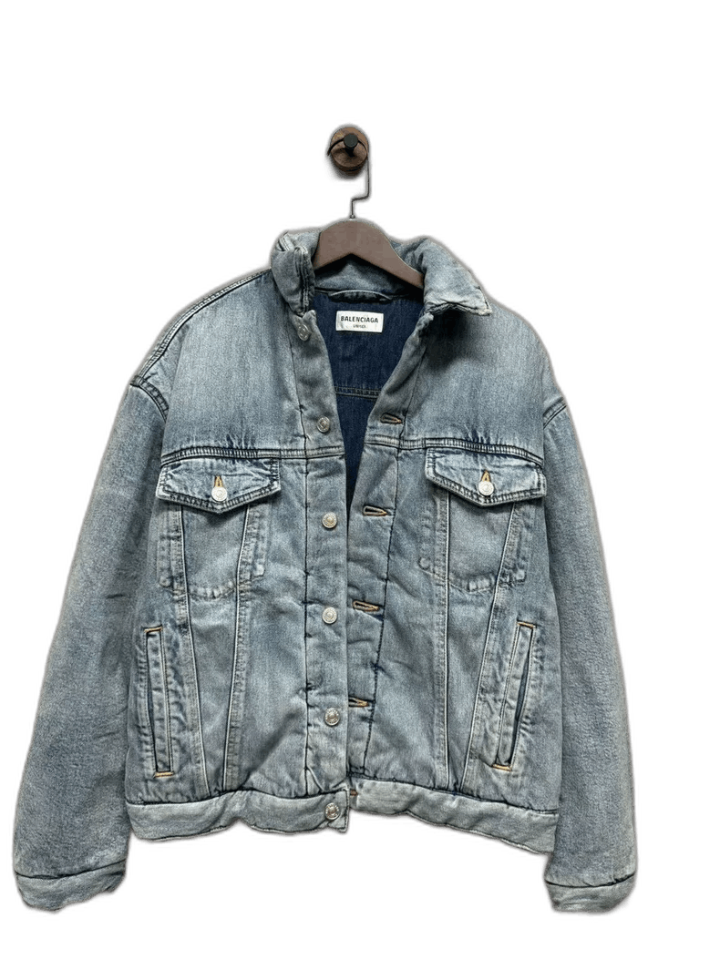 Balenciaga Wash Denim Jacket with Tags