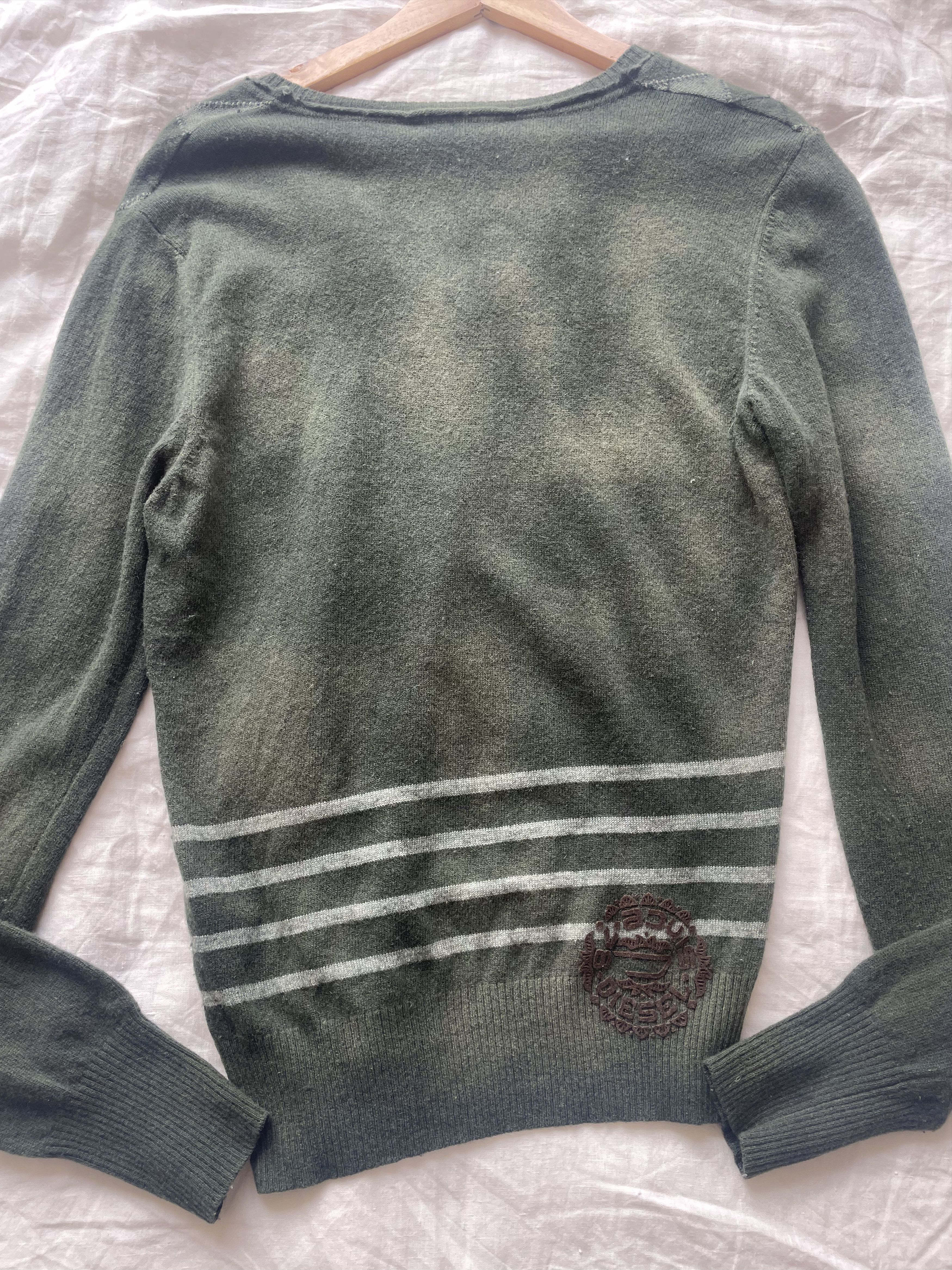 Diesel Diesel Distressed Argyle Wool Knit Size US M / EU 48-50 / 2 - 3 Thumbnail