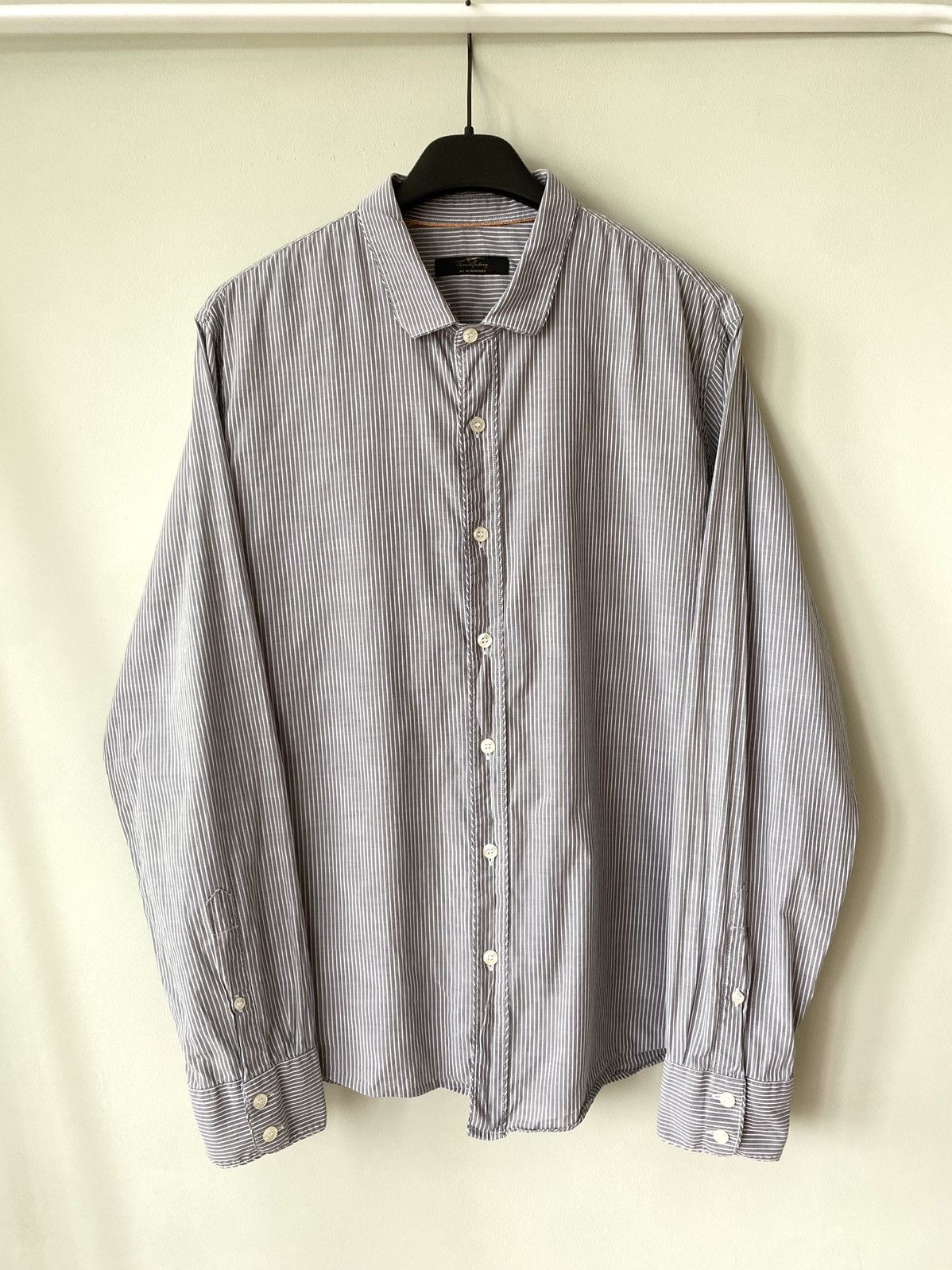 Burberry Burberry by Thomas Burberry striped ls button up shirt Size XL / US 12-14 / IT 48-50 - 1 Thumbnail