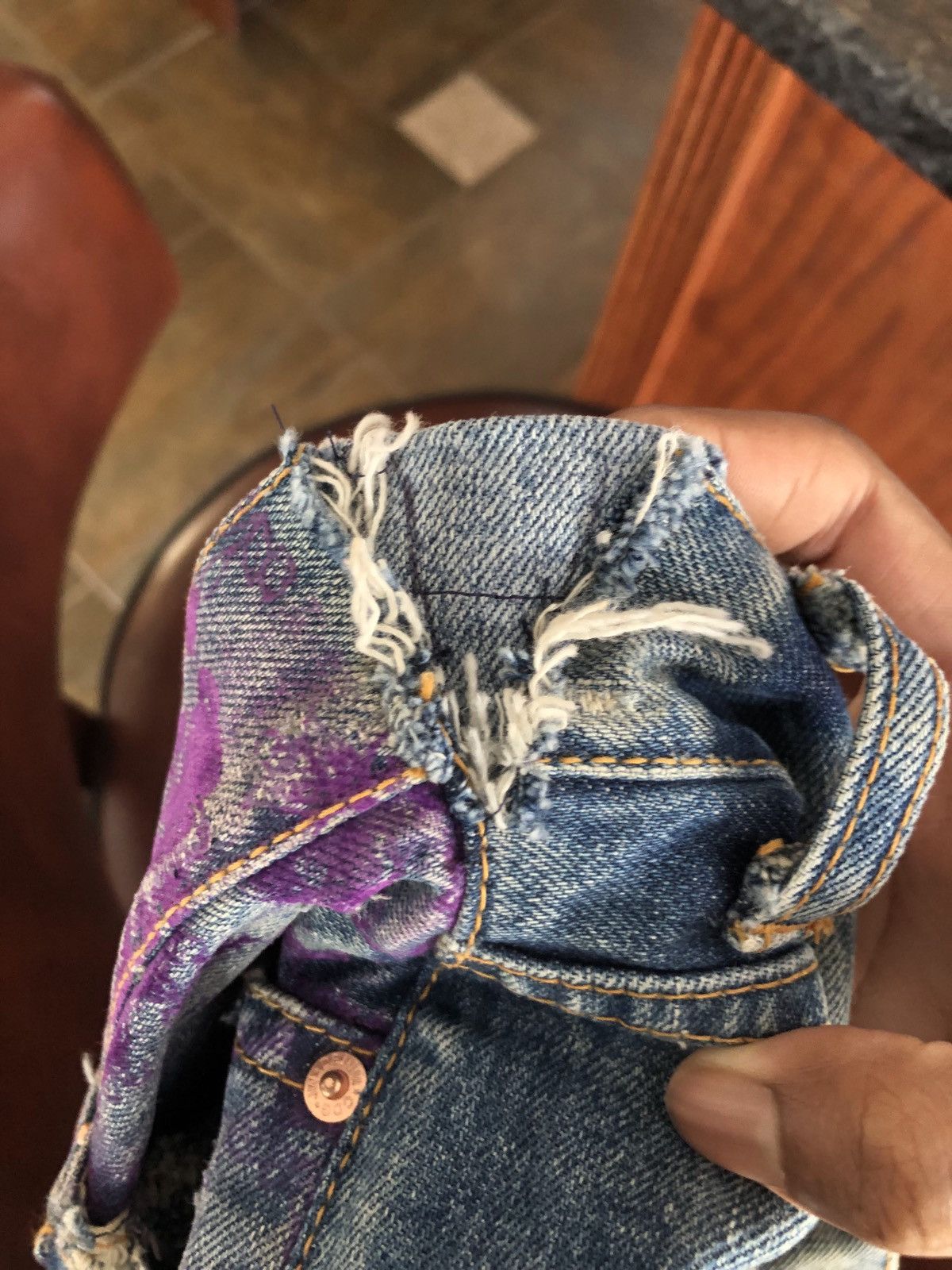 Comme des Garcons × Junya Watanabe Junya Watanabe flower denim Size US 34 / EU 50 - 4 Thumbnail