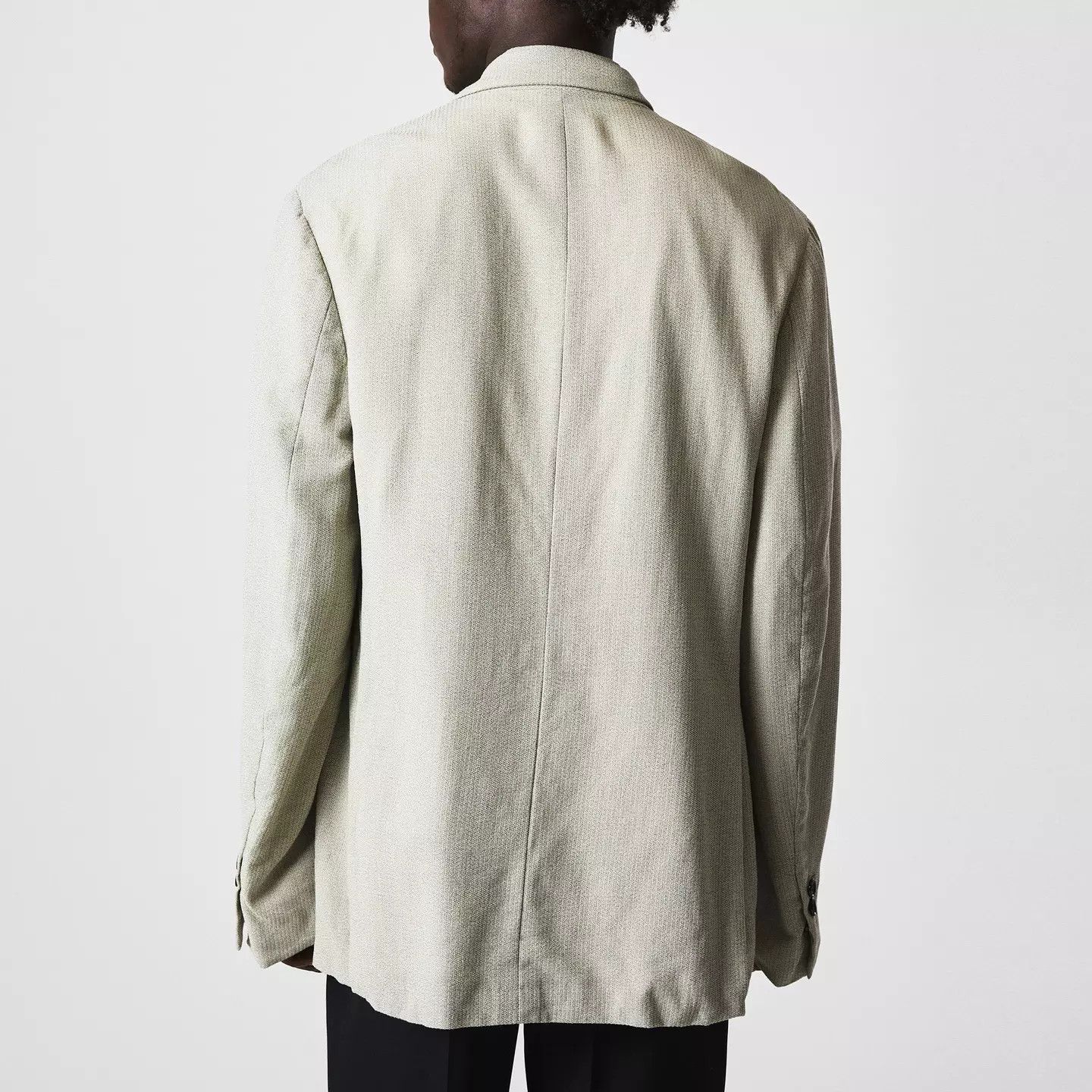 Bottega Veneta o1g2r1mq0426 Mouline Wool Silk Jacket in Bone Size US L / EU 52-54 / 3 - 4 Thumbnail