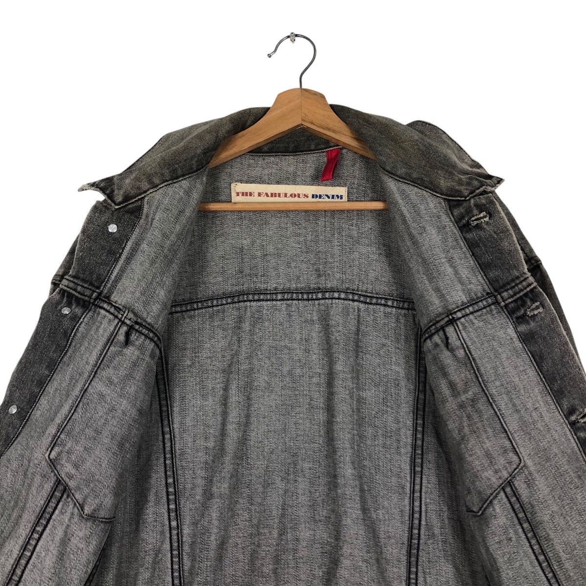 Japanese Brand Vintage Chore Denim Jacket Trucker The Fabulous IsseyMiyake Size US L / EU 52-54 / 3 - 15 Thumbnail