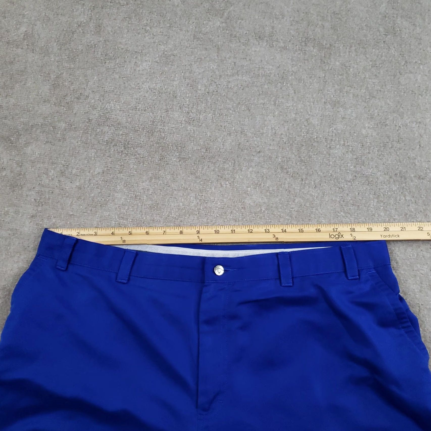 Callaway Callaway Shorts Mens 40 Blue Golf Performance Polyester Stretch Flat Front Size US 40 / EU 56 - 5 Thumbnail