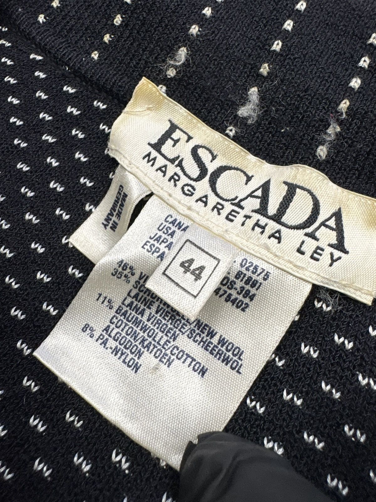 Escada Vintage 90s Escada Margaretha Ley Coat Archive Jacket EU 44 Size M / US 6-8 / IT 42-44 - 13 Thumbnail