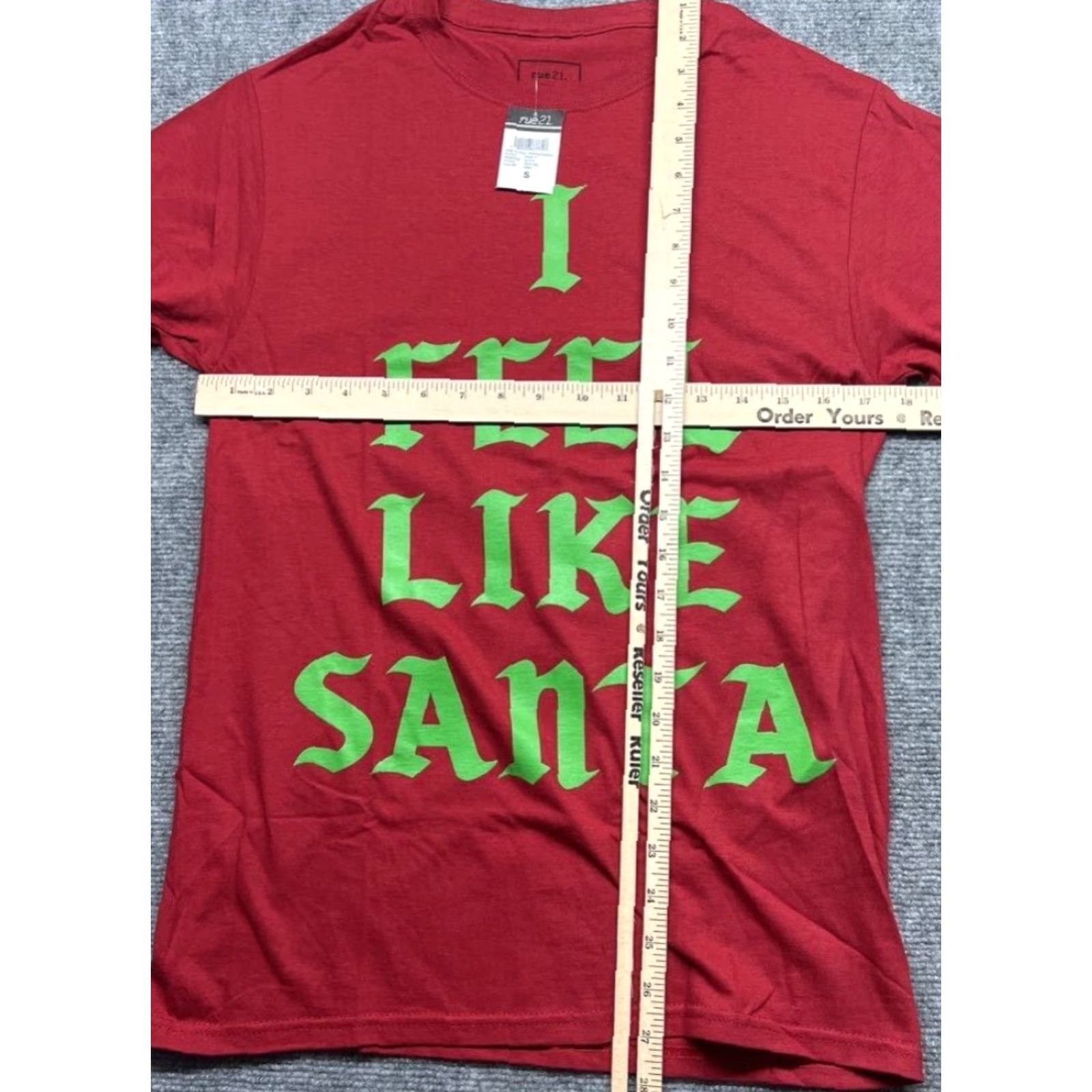 Vintage Rue21 T-Shirt Womens S Red I Feel Like Santa Short Sleeve 100% Cotton New Size S / US 4 / IT 40 - 4 Thumbnail