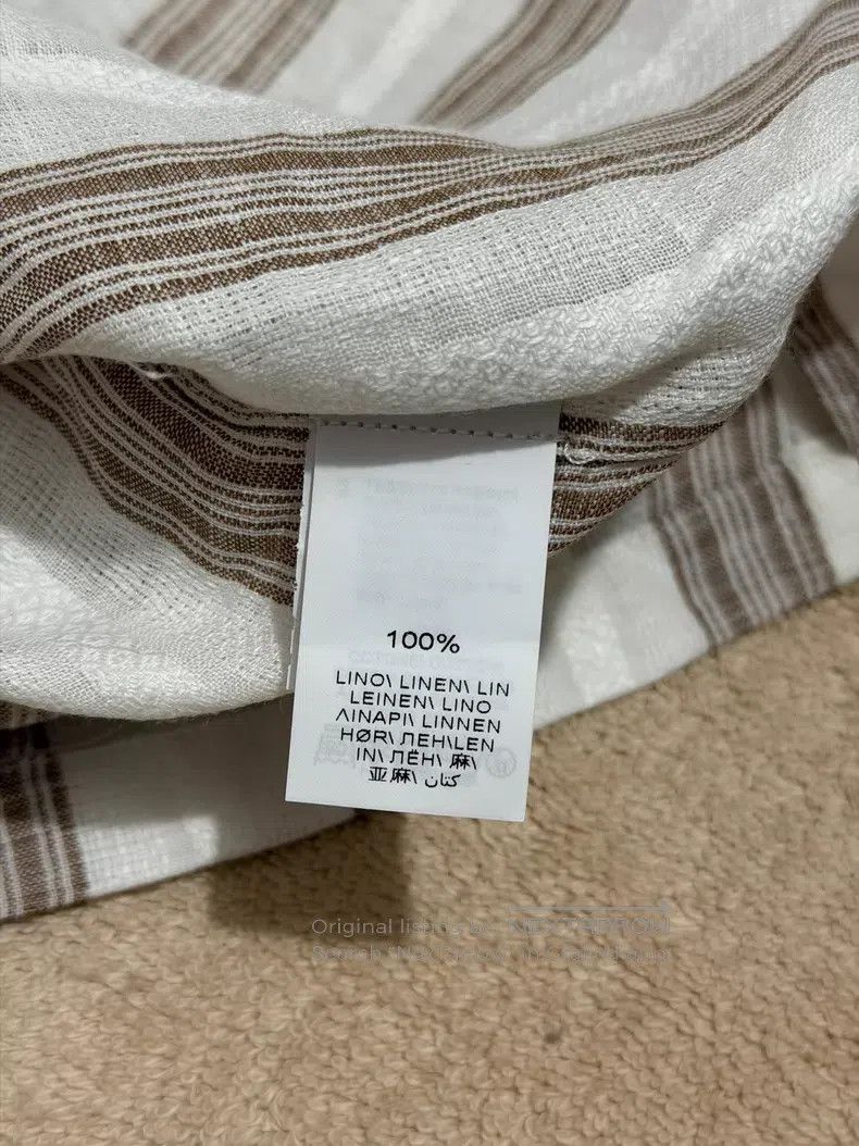 Brunello Cucinelli Brunello Cucinelli Linen short-sleeved shirt, Cuban collar Size US S / EU 44-46 / 1 - 4 Thumbnail