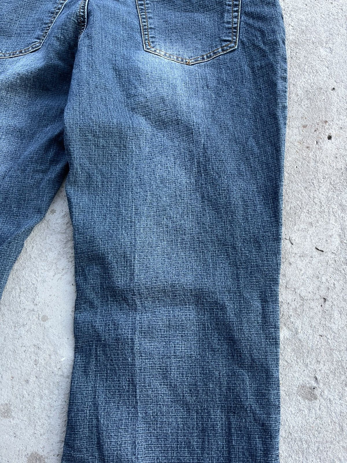 Hysteric Glamour × If Six Was Nine × Le Grande Bleu (L.G.B.) 90s Vintage Flared Boot Cut Faded Avant Gard Denim Jeans Y2k Size 30" / US 8 / IT 44 - 15 Thumbnail