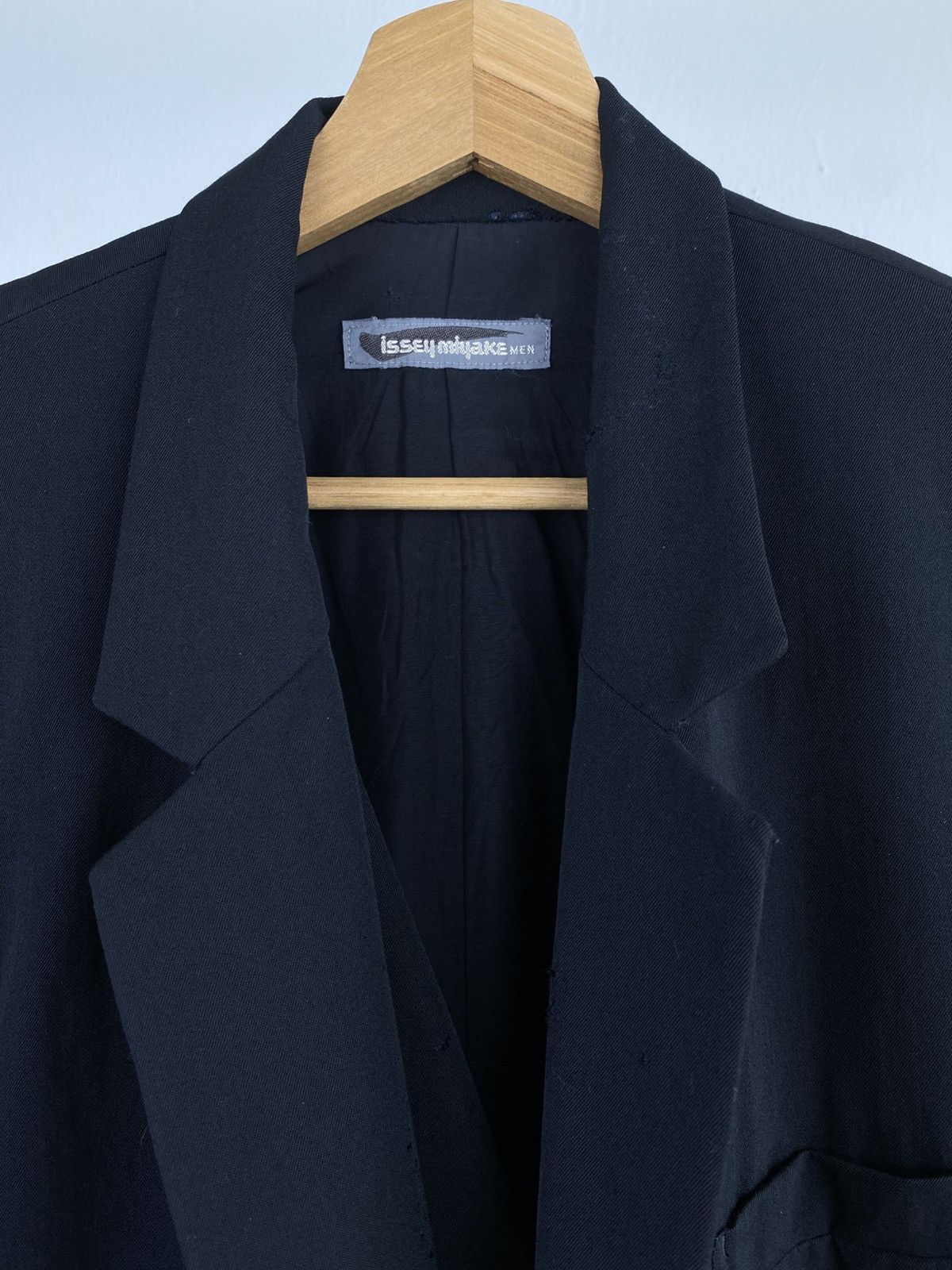 Issey Miyake Vintage 80’s Issey Miyake 2 Piece Distressed Blazer Size US L / EU 52-54 / 3 - 5 Thumbnail
