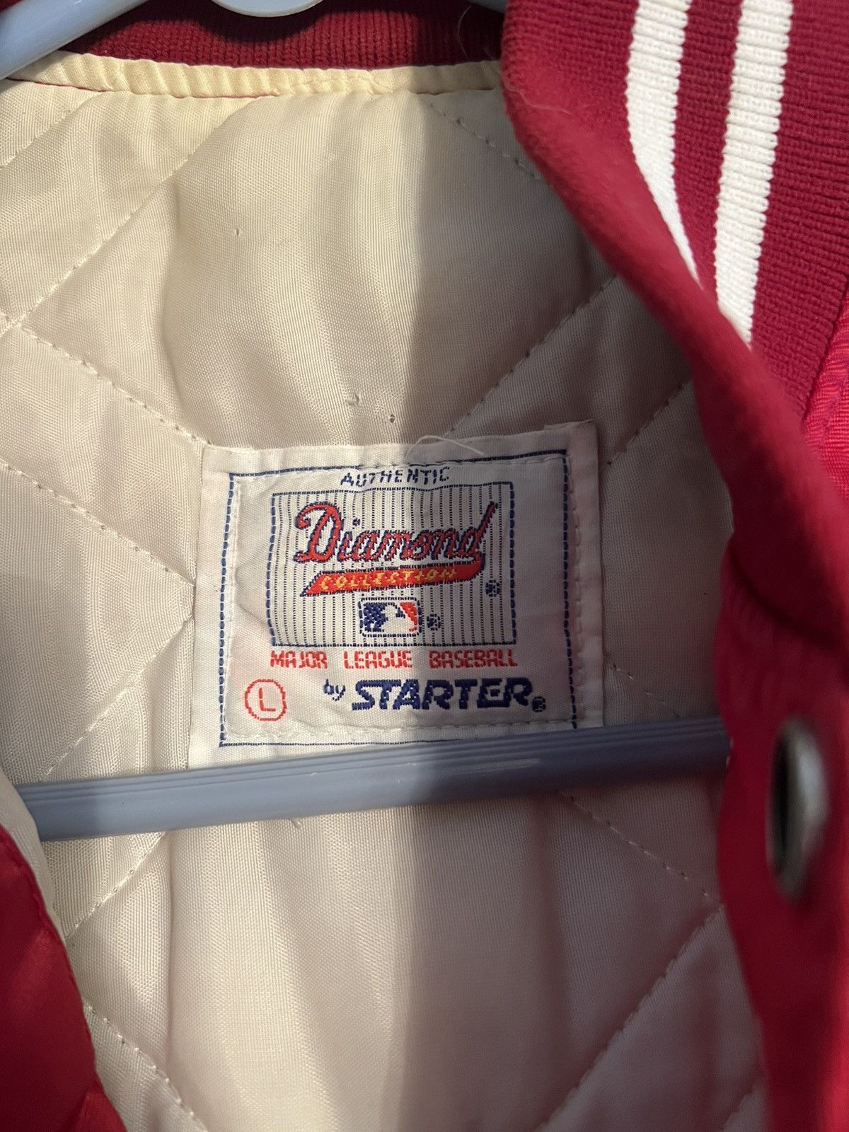 Starter Vintage x Philadelphia Phillies Bomber x Satin Red Size US L / EU 52-54 / 3 - 3 Thumbnail