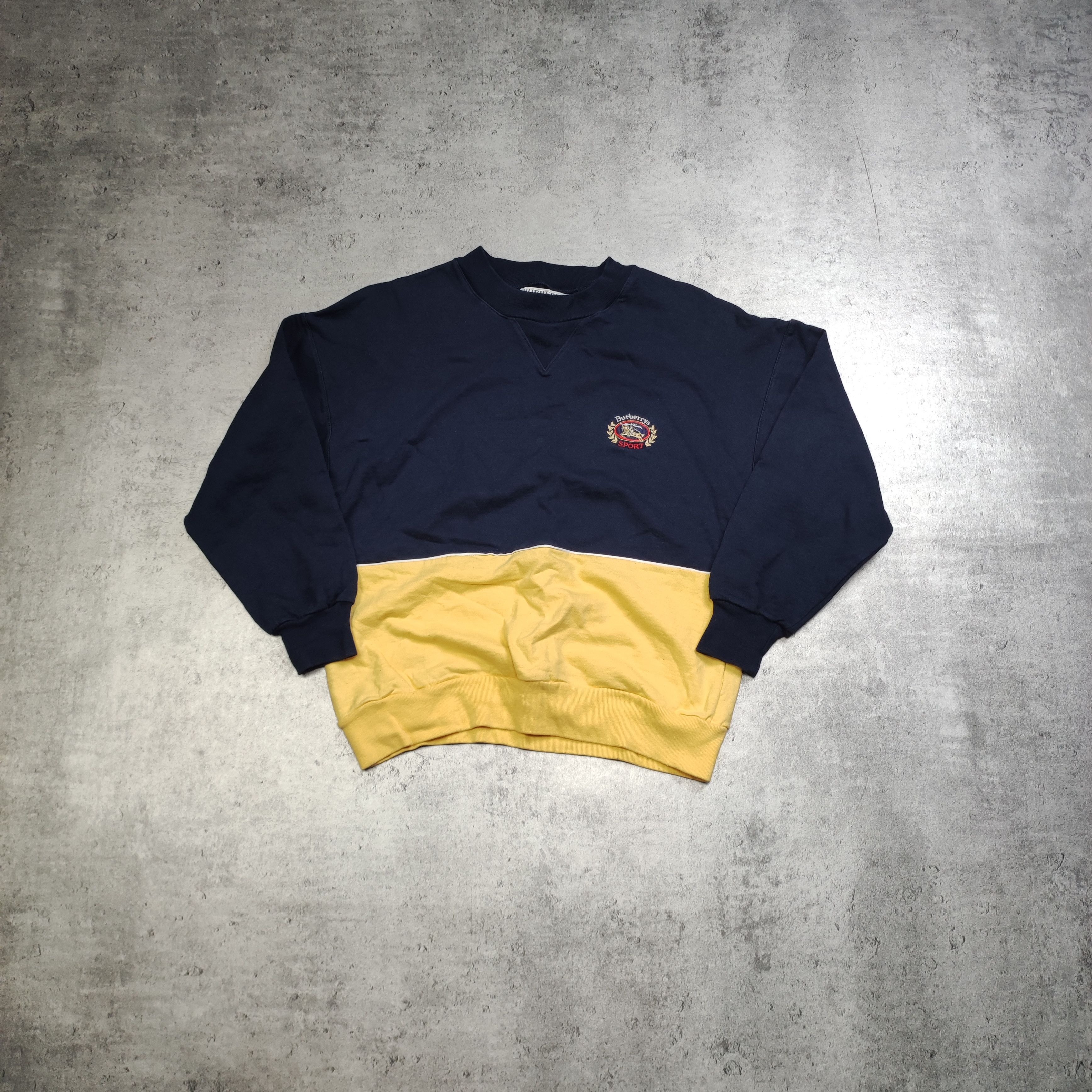 Burberry × Vintage RARE 90s Burberrys London Sport Logo Crewneck Sweatshirt Size US S / EU 44-46 / 1 - 1 Thumbnail