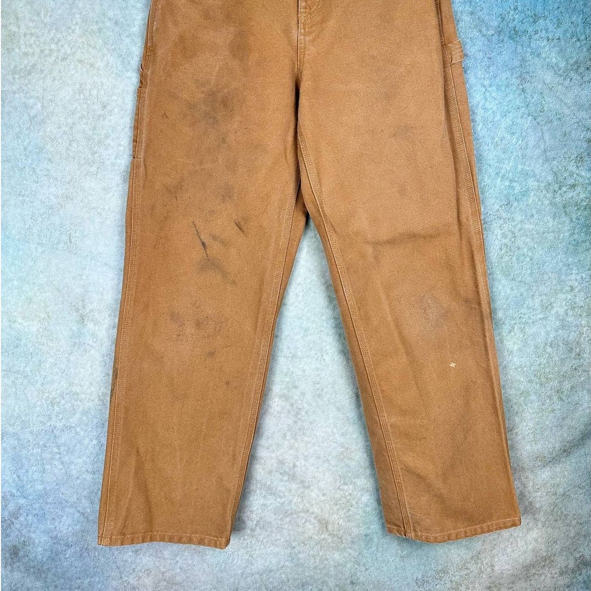 Carhartt × Vintage Vintage 90s Carhartt Carpenter Pants Tan Sz 16 Work Wear Size 32" / US 10 / IT 46 - 8 Thumbnail