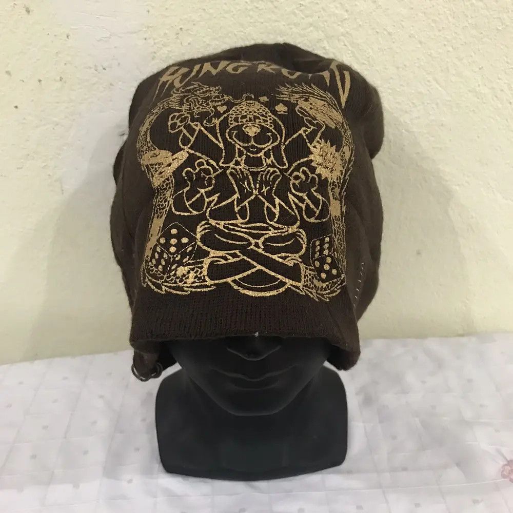 Vintage Hanna Barbera Big Logo Dragon Overprint Beanie Hat Size ONE SIZE - 5 Thumbnail